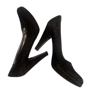 Marc Fisher Brown Suede Platform Mimi Pumps - 8.5M